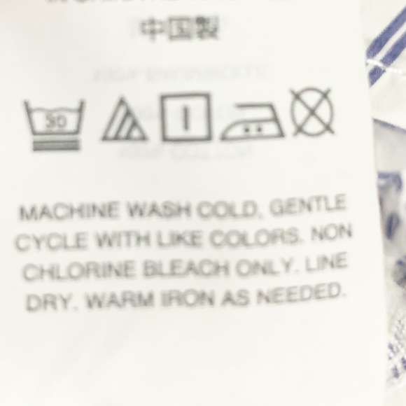 J. Crew Style G3923 100% Cotton Poplin Lace-up Front Popover Striped Blouse 💙🤍 - Picture 11 of 12